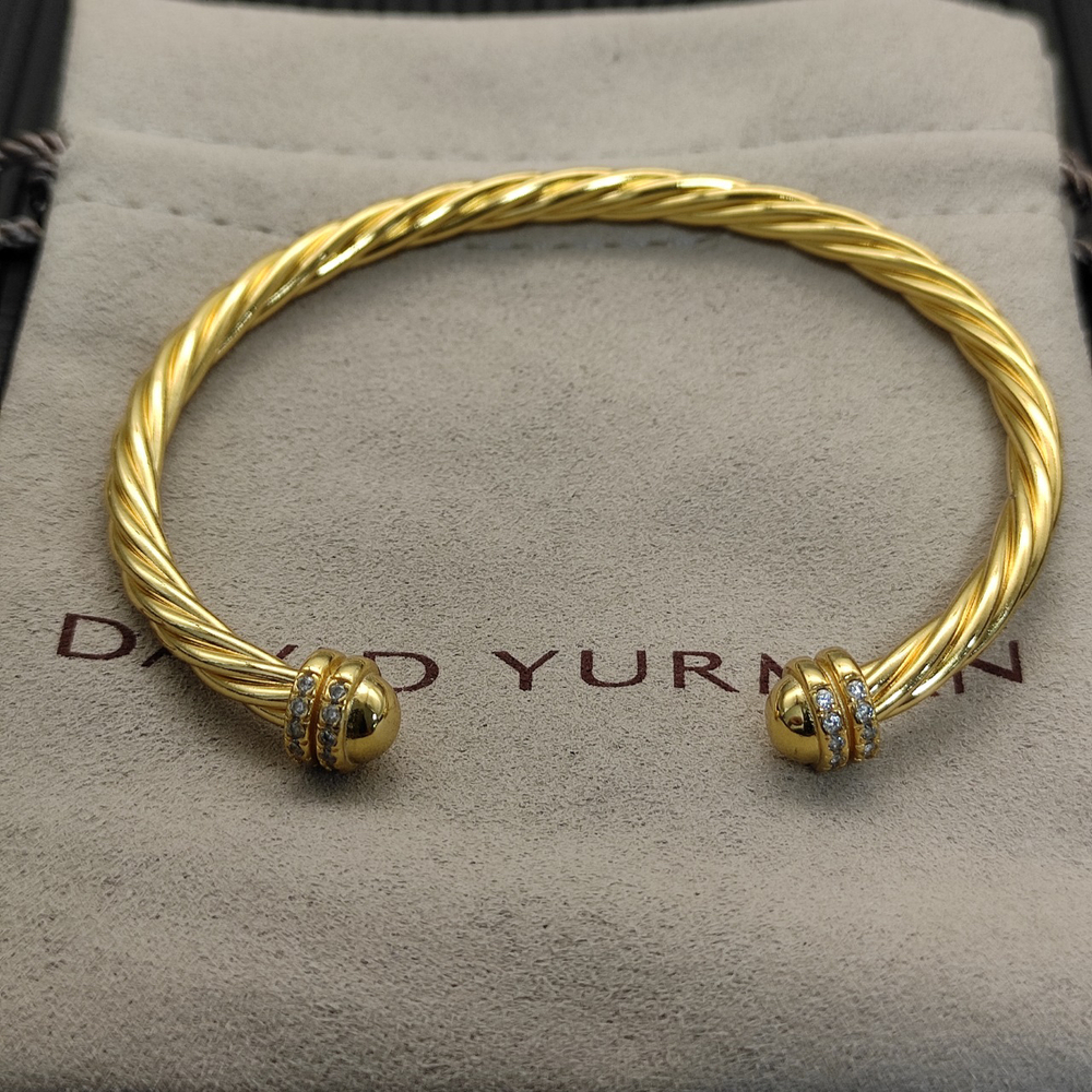 David Yurman 4mm gold Helena bracelet